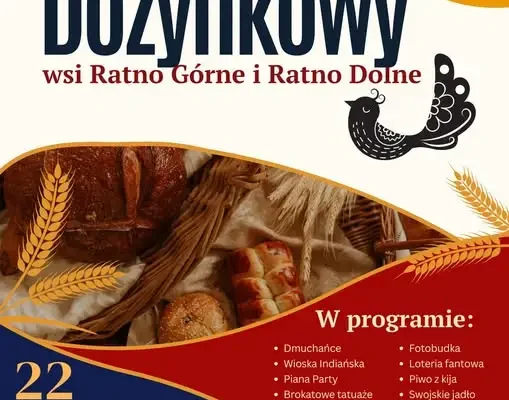 Piknik Dożynkowy w Ratnie Górnym już jutro – zapraszamy na wspólne świętowanie