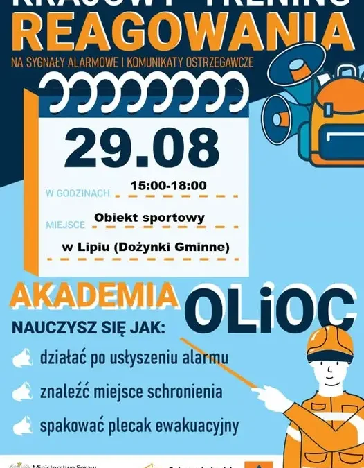 Krajowy Trening Reagowania Akademii OLiOC już 29 sierpnia – sprawdź, jak przygotować się na sytuacje kryzysowe