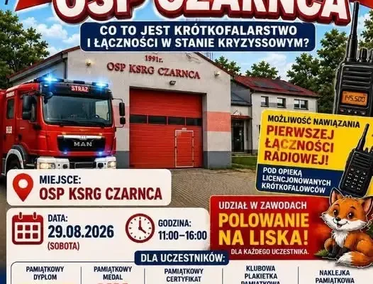 Dzień Otwartej Strażnicy w OSP Czarnca – krótkofalarstwo i dobra zabawa