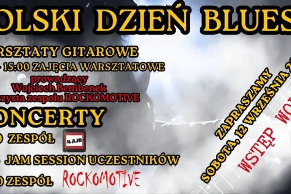 Polski Dzień Bluesa we Włoszczowie – warsztaty i koncerty 12 września
