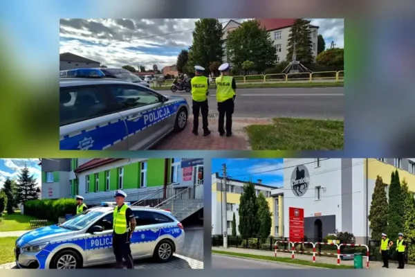 Policja we Włoszczowie dba o bezpieczeństwo uczniów w nowym roku szkolnym