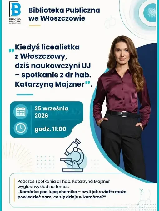 Włoszczowa: spotkanie z nauką w bibliotece – wykład o komórkach