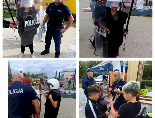 Piknik Integracyjny we Włoszczowie: Policja uczyła dzieci zasad bezpieczeństwa
