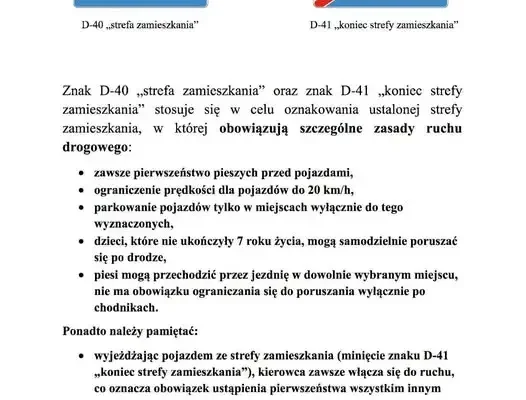 Strefa zamieszkania: zasady, mandaty i bezpieczeństwo pieszych