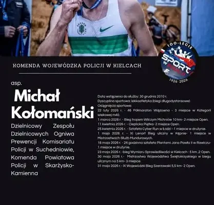 Trwa głosowanie na Najpopularniejszego Sportowca 100-lecia Policji – świętokrzyscy funkcjonariusze wśród nominowanych
