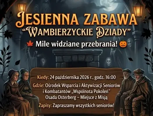 Wambierzyckie Dziady – jesienny wieczór integracyjny dla seniorów i mieszkańców