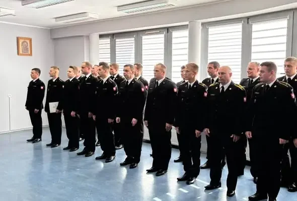 Pożegnanie emerytowanego strażaka we Włoszczowie