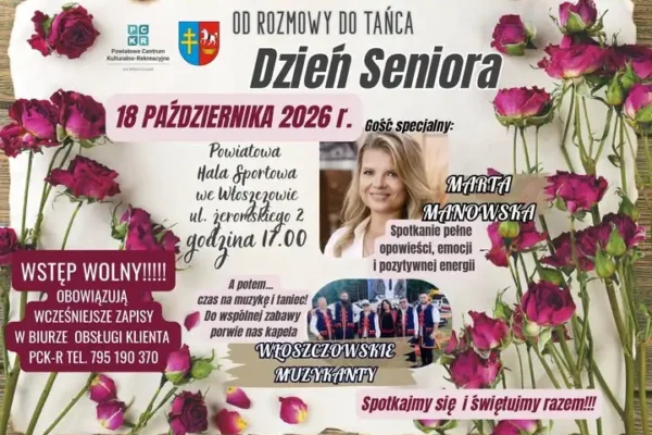 Dzień Seniora we Włoszczowie – Marta Manowska i Włoszczowscy Muzykanci na scenie