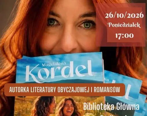 Magdalena Kordel spotka się z czytelnikami w Radkowie