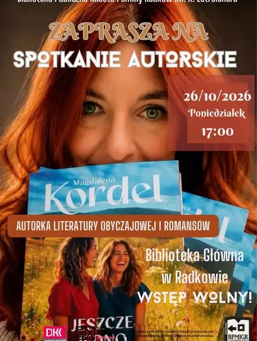 Magdalena Kordel spotka się z czytelnikami w Radkowie
