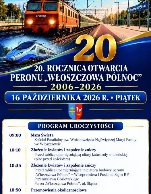 Włoszczowa uczci 20-lecie Peronu „Włoszczowa Północ”