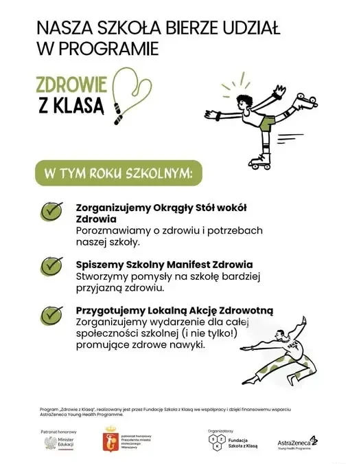 Szkoła we Włoszczowie dołącza do programu „Zdrowie z Klasą”