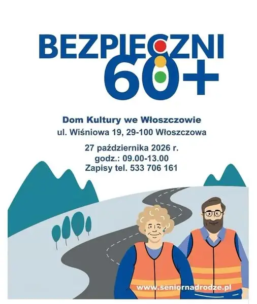 Bezpłatne warsztaty „Bezpieczni 60+” we Włoszczowie – zapisy trwają